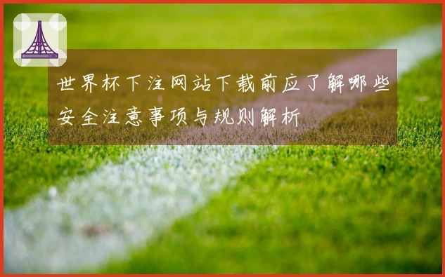 世界杯下注网站下载前应了解哪些安全注意事项与规则解析