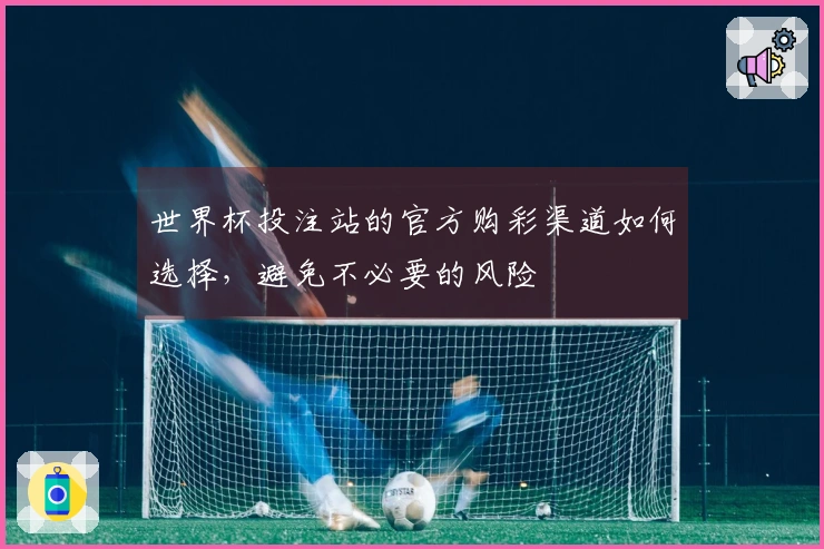 世界杯投注站的官方购彩渠道如何选择，避免不必要的风险